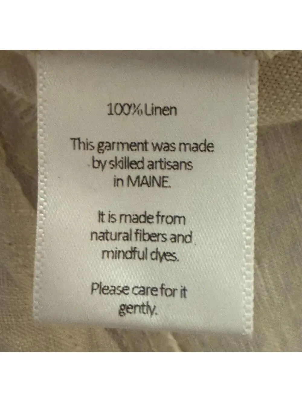 NWT Studio 412 fourTWELVE Classic Linen Beige Shirtdress Small - Picture 4 of 7